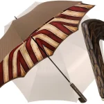 Çadër për meshkuj Tobacco Handmade - E kuqe dhe krem ​​me vija