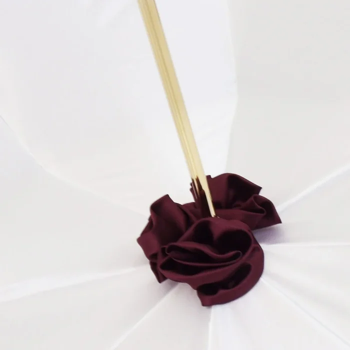 Çadra luksoze Burgundy për femra - Image 4