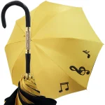 Çadra moderne me nota muzikore e bërë me dorë për femra