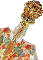 Çadrat luksoze "Il Marchesato" e punuar me dorë dhe e lar ne ar 24K - Image 5