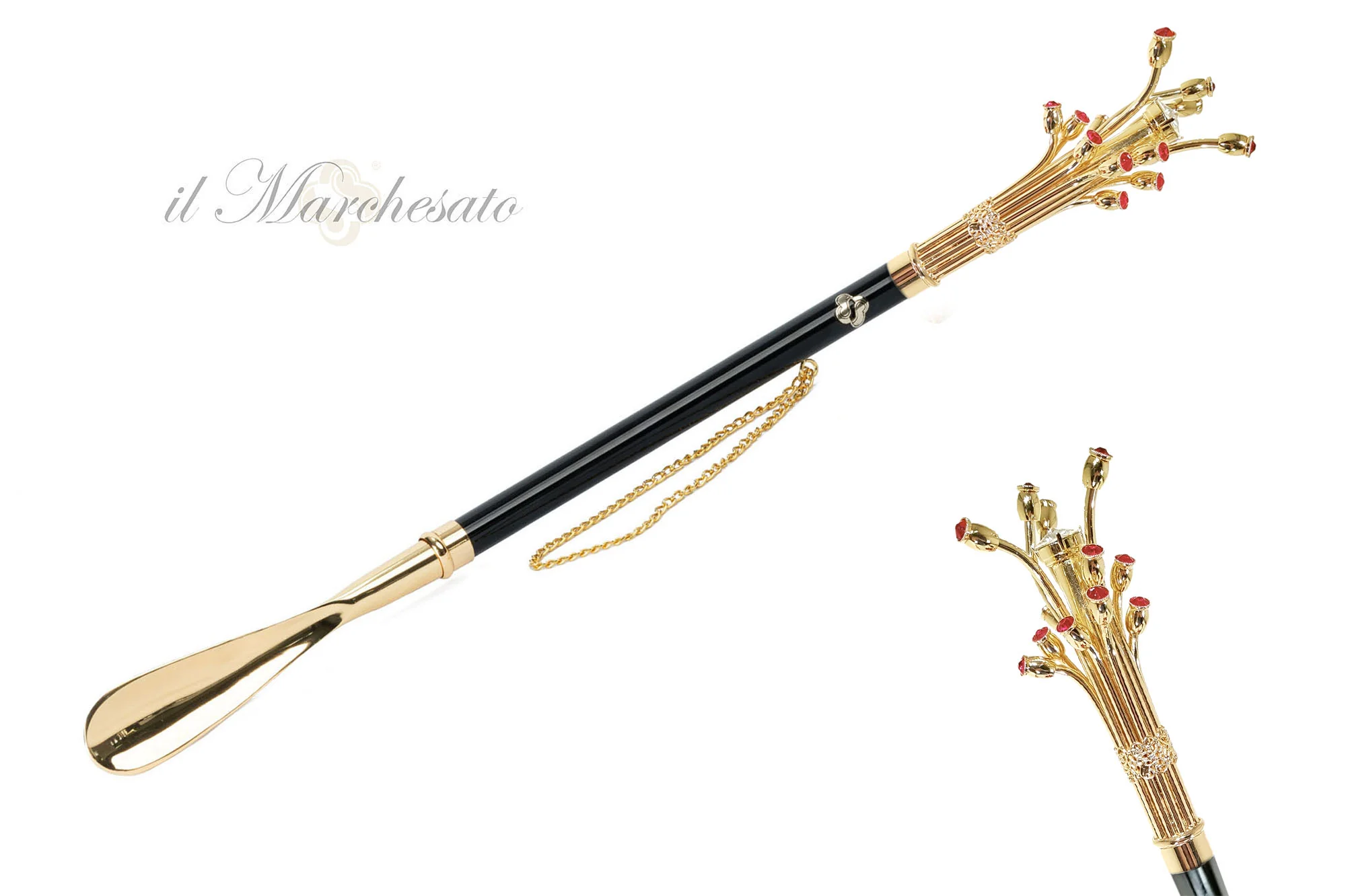 C647_2048x2048 Lugë Këpucësh - il Marchesato e veshur me flori 24K - Image 1