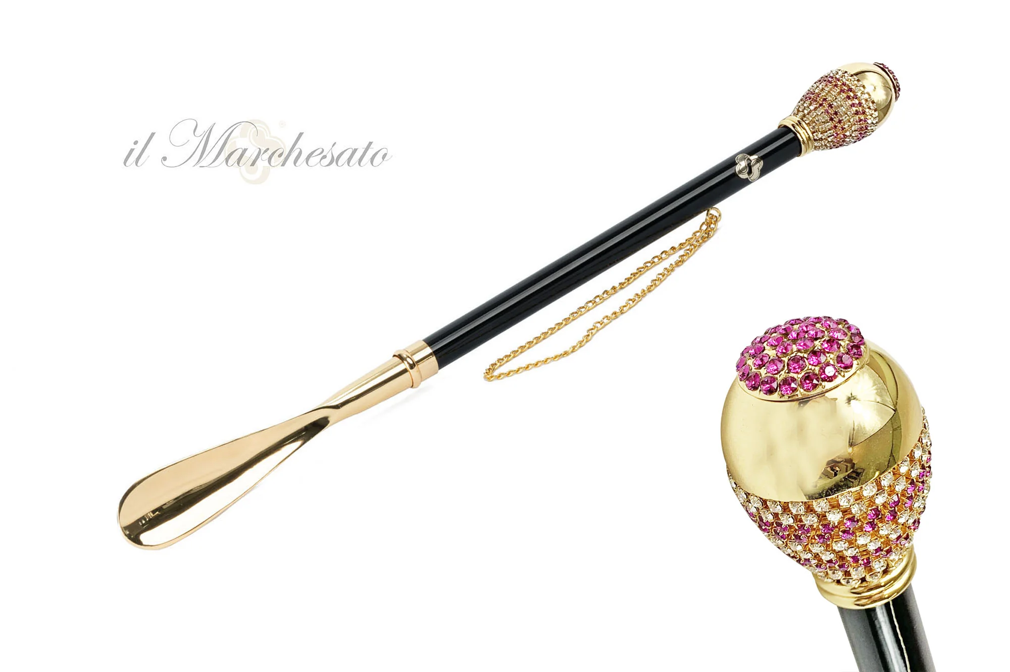 C796_2048x2048 Lugë Këpucësh - il Marchesato dekoruar me kristale - Image 1