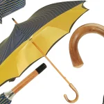 Çadër për burra me pëlhurë dyshe - Dizajn me vija shumëngjyrësh