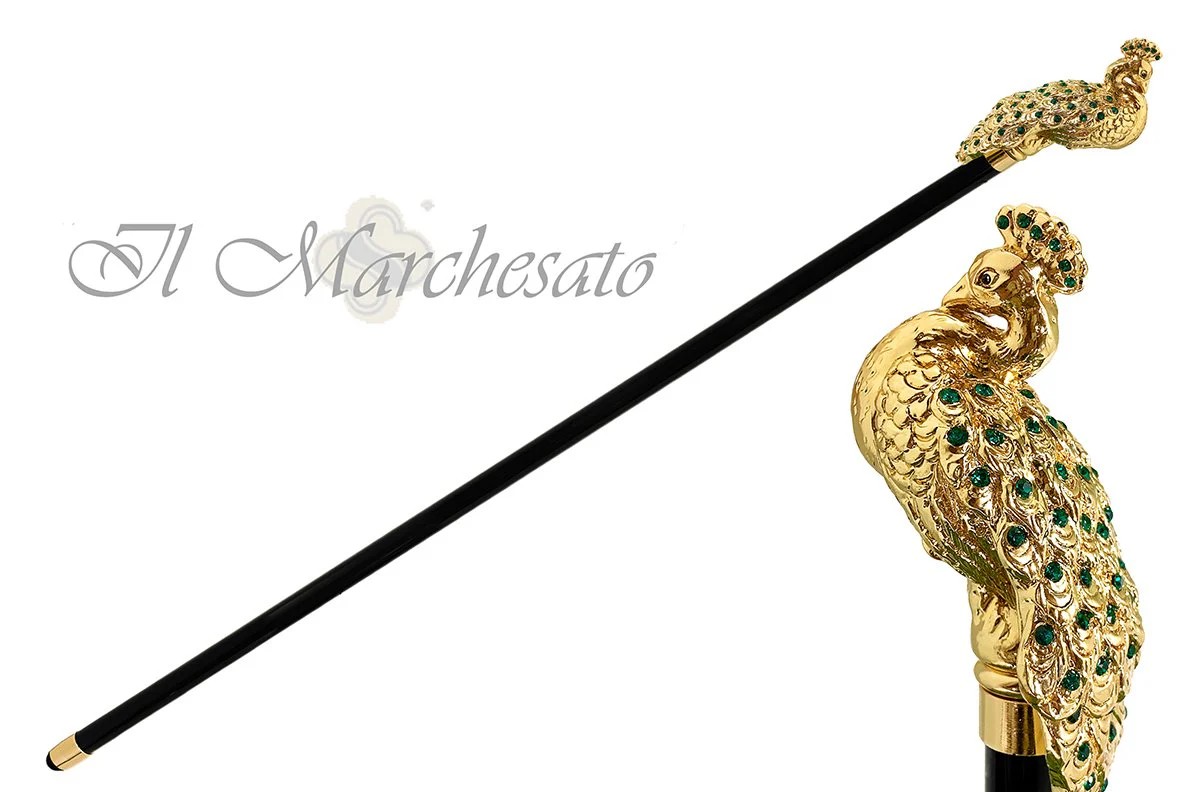 B2021_2048x2048 BASTUN - il Marchesato i punuar me elemente Swarovski smeraldi - Image 1