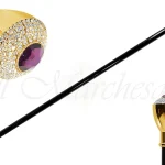 BASTUN - il Marchesato me dorezë të veshur me kristal Swarovski