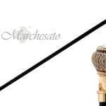 Bastun elegant me qindra diamant