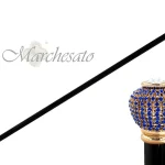 Bastun me kristal safir