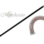 BASTUN - Il Marchesato dekoruar me kristale dhe i lar në argjend