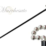 BASTUN - il Marchesato i lyer në argjend dhe e dekoruar me kristale