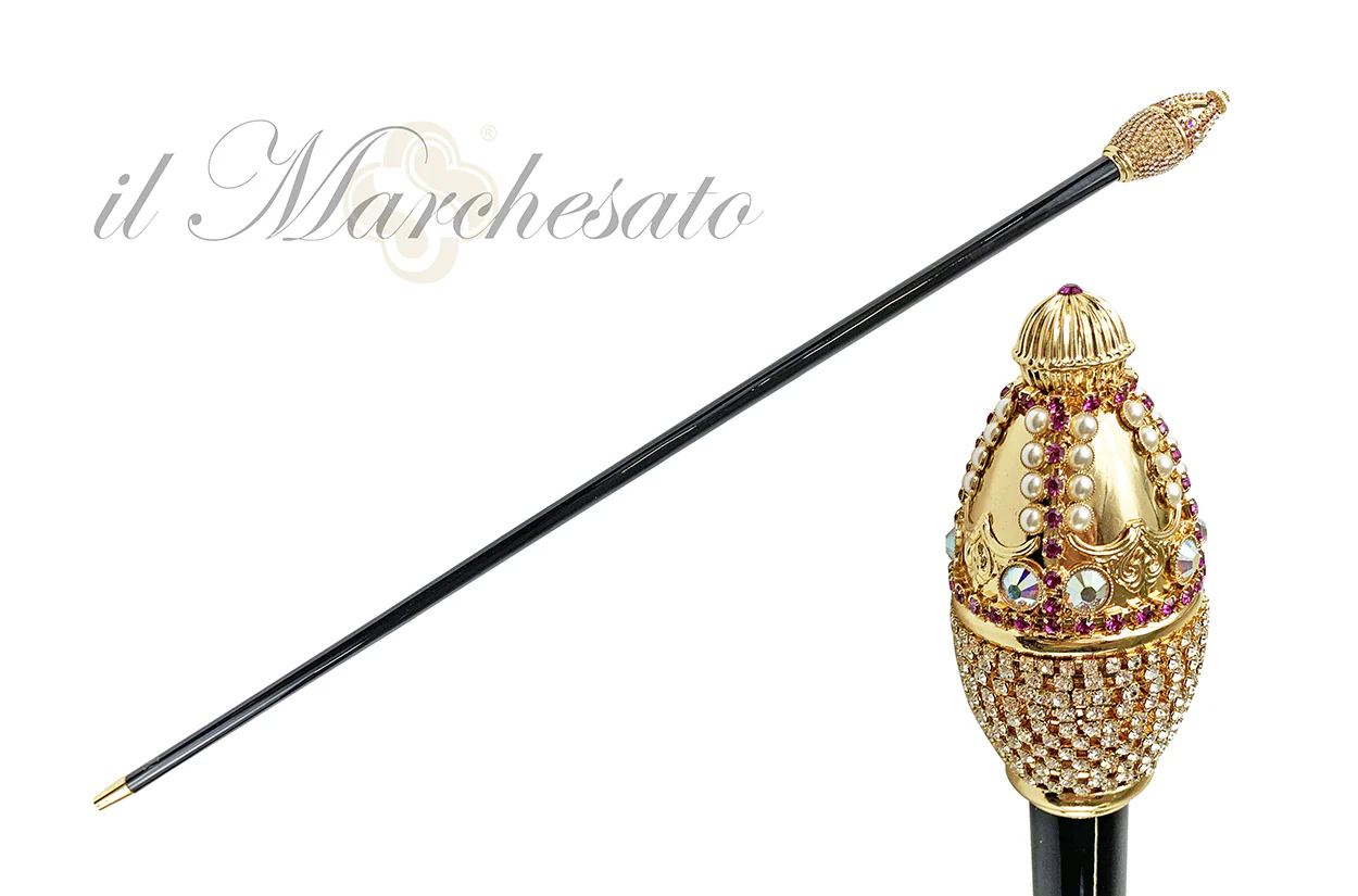 B788_2048x2048 BASTUN - il Marchesato i punuar me dorë me kristale dhe perla - Image 1