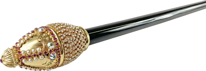 BASTUN - il Marchesato i punuar me dorë me kristale dhe perla - Image 2