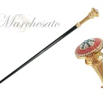 BASTUN - il Marchesato me kristale dhe dorezë të larë në flori 24K