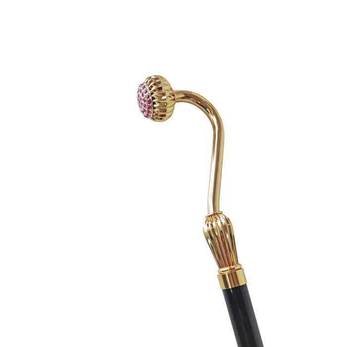 BASTUN elegant - il Marchesato i veshur me ar 24K dhe me kristale roz - Image 2