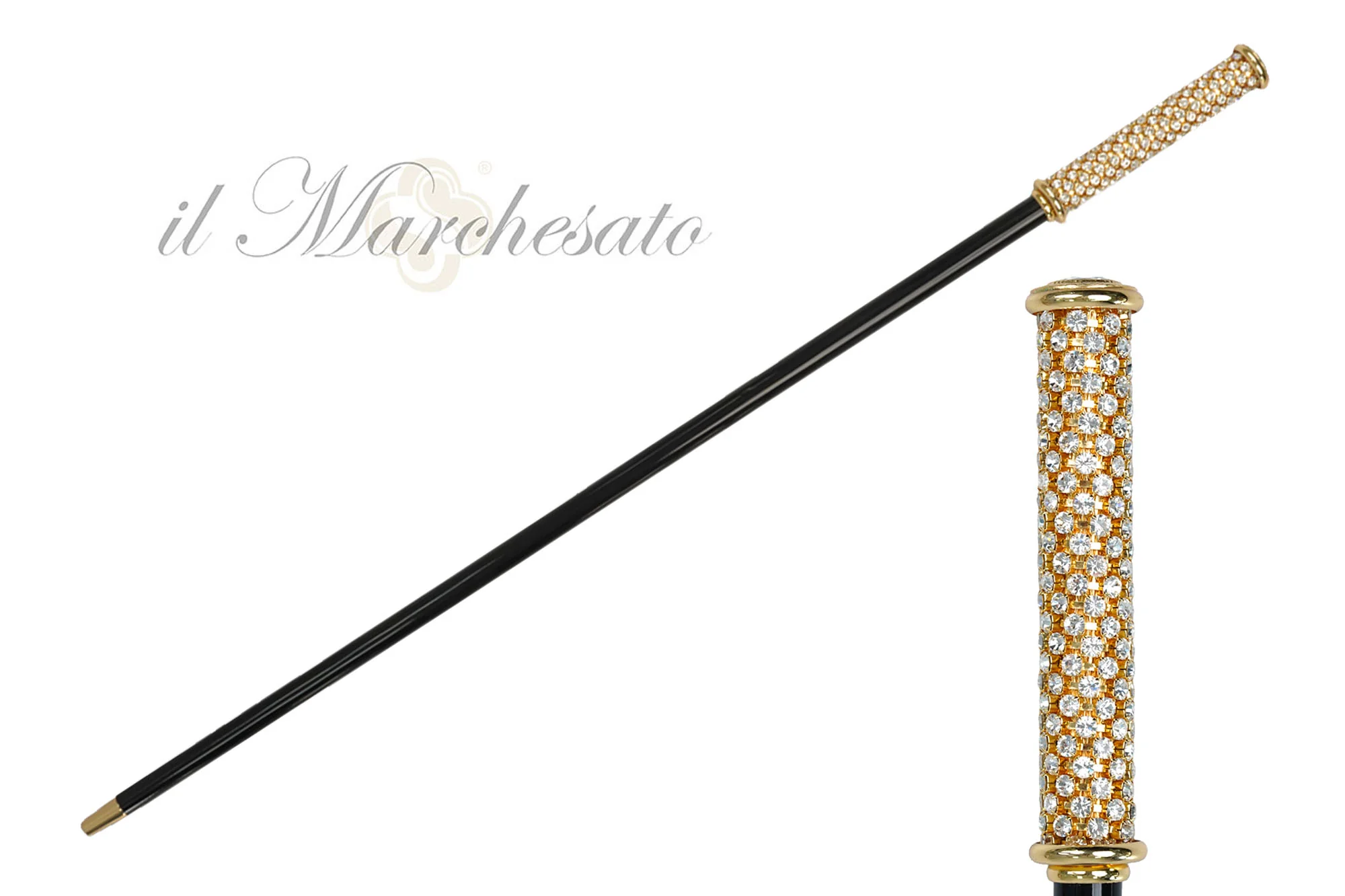 B848_2048x2048 BASTUN - il Marchesato i veshur me ar 24K dhe i dekoruar me krisale - Image 1