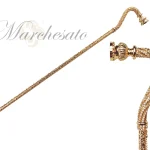 BASTUN - il Marchesato i dekoruar me kristale të bardhë i larë ne ar 24K