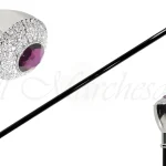 Bastun elegant e veshur me kristal