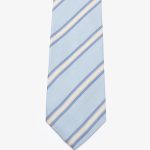 Cravatta a righe - Celeste