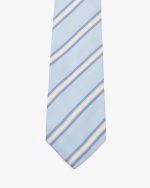 Cravatta a righe - Celeste