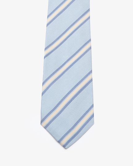 Cravatta a righe - Celeste