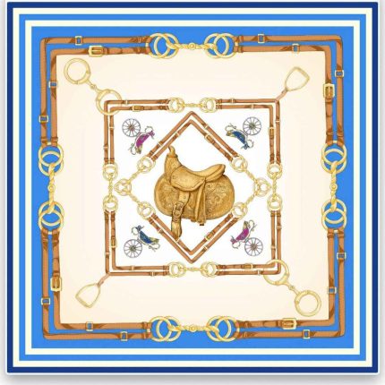 Foulard in Seta - Azzurro