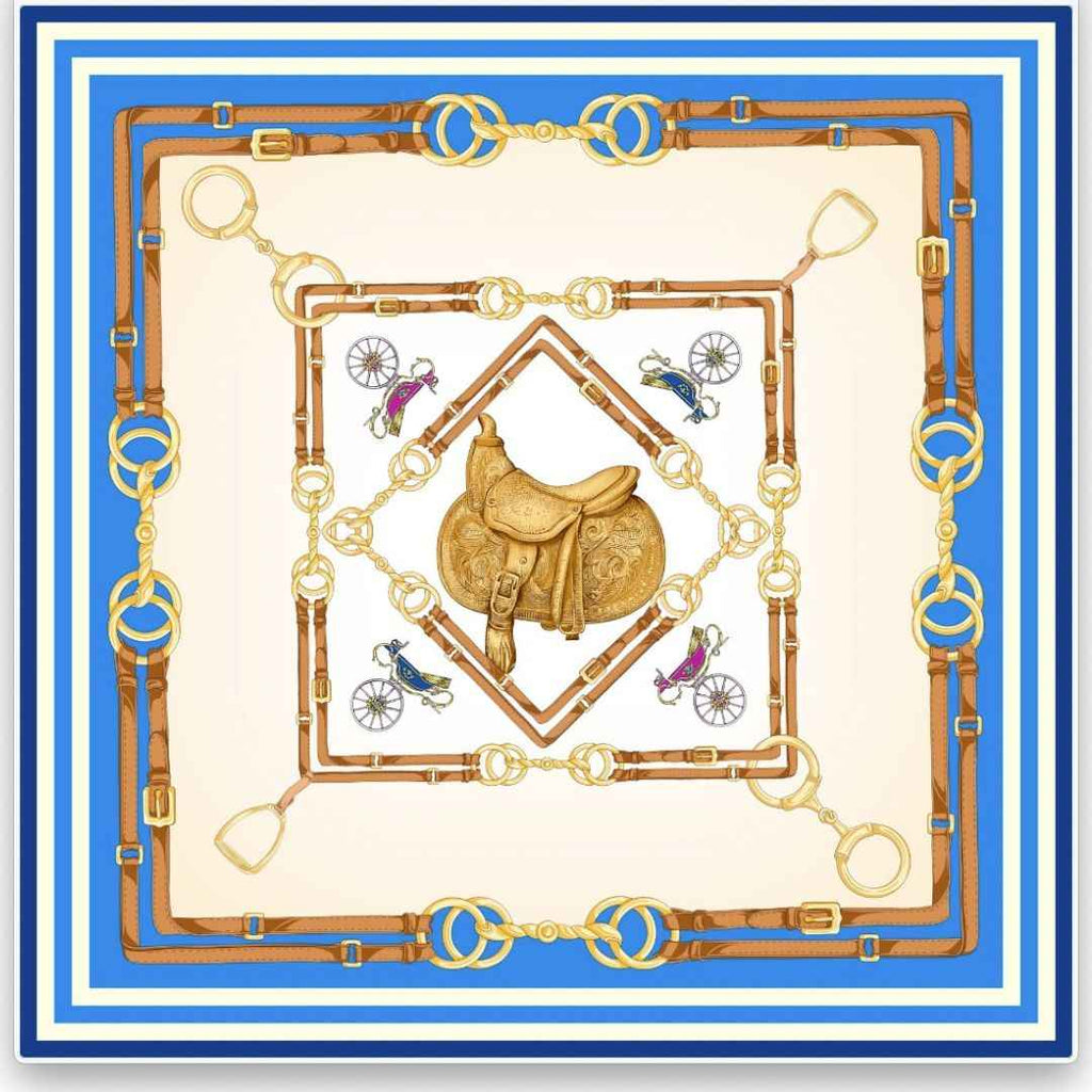 Foulard in Seta - Azzurro Foulard in Seta - Azzurro