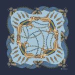 Foulard in Seta - Blu