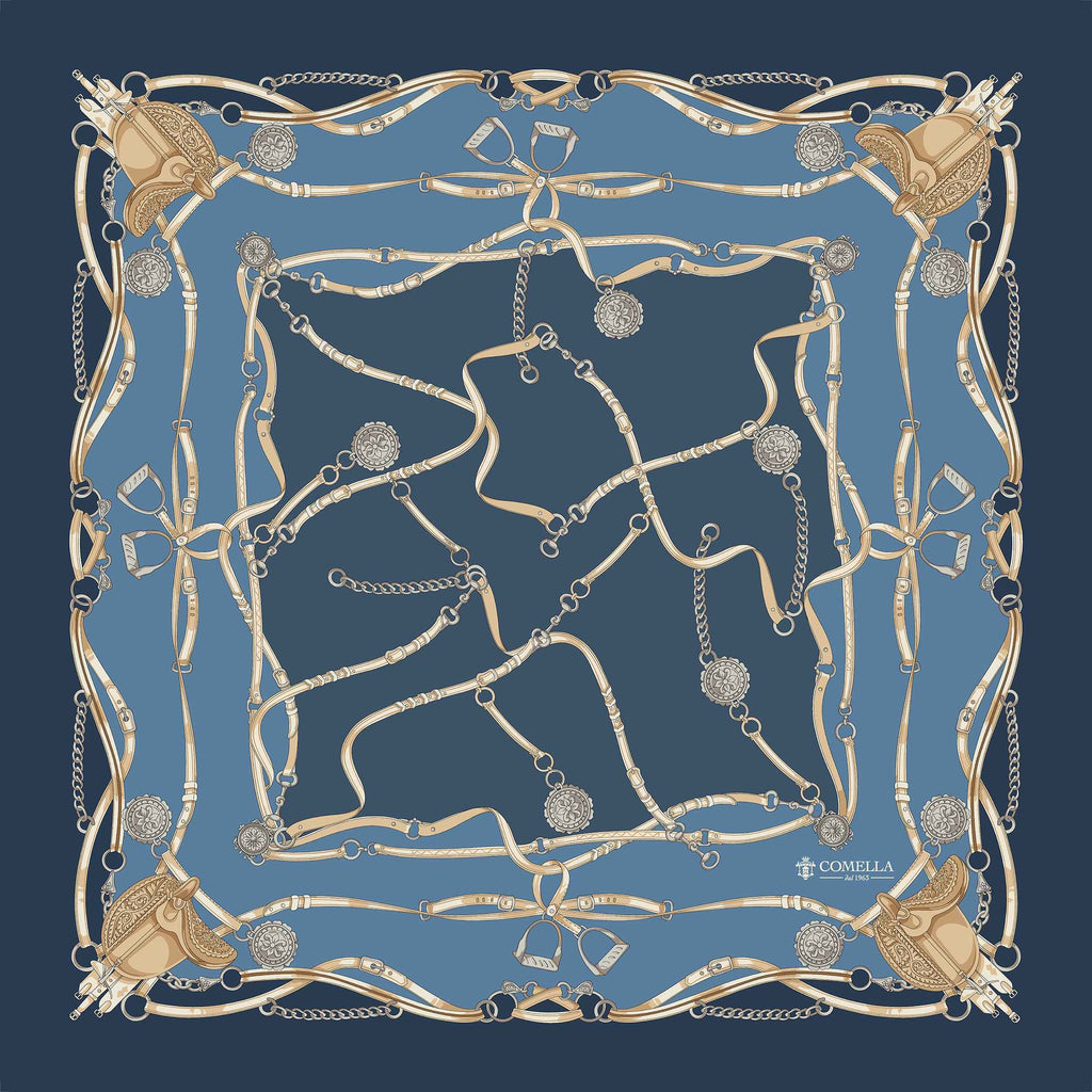 Foulard in Seta - Blu Scuro Foulard in Seta - Blu Scuro