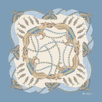 Foulard in Seta - Celeste