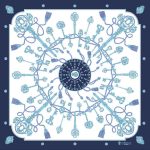 Foulard in Seta - Chiavi Blu