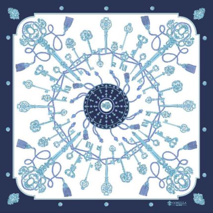 Foulard in Seta - Chiavi Blu