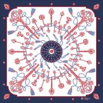 Foulard in Seta - Chiavi Blu