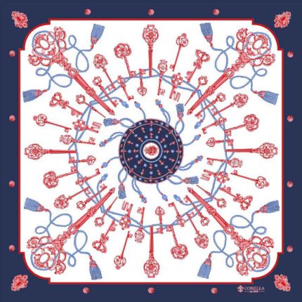 Foulard in Seta - Chiavi Blu