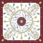 Foulard in Seta - Chiavi Bordeaux