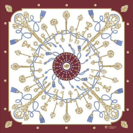 Foulard in Seta - Chiavi Bordeaux