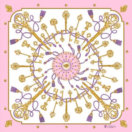 Foulard in Seta - Chiavi Rosa