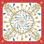 Foulard in Seta - Chiavi Rosso