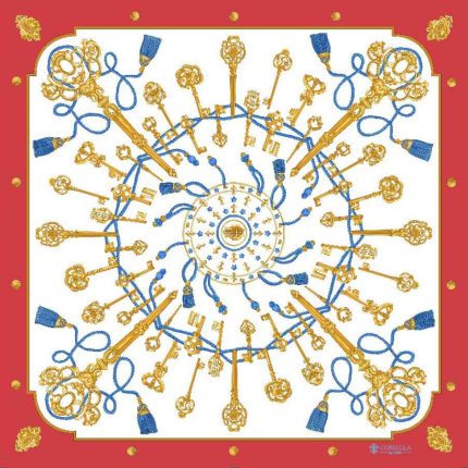 Foulard in Seta - Chiavi Rosso