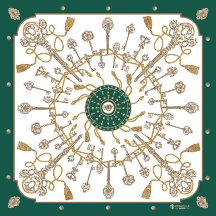 Foulard in Seta - Chiavi Verde