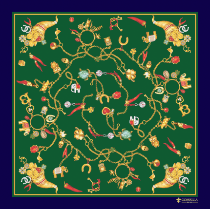 Foulard in Seta - Fantasia Blu