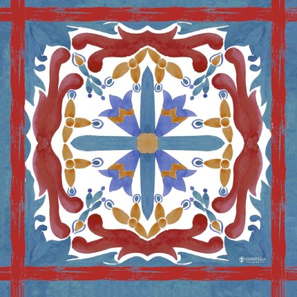 Foulard in Seta - Fantasia Blu