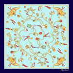 Foulard in Seta - Fantasia Blu