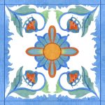 Foulard in Seta - Fantasia Blu