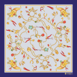 Foulard in Seta - Fantasia Blu