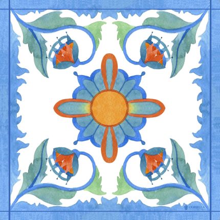 Foulard in Seta - Fantasia Blu