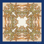 Foulard in Seta - Fantasia Blu