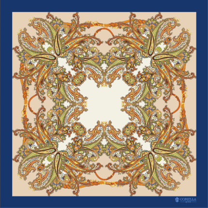 Foulard in Seta - Fantasia Blu