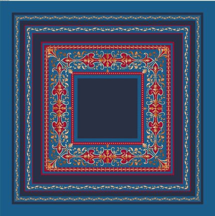 Foulard in Seta - Fantasia Blu