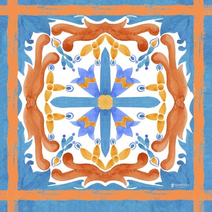 Foulard in Seta - Fantasia Blu