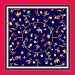 Foulard in Seta - Fantasia Rossa
