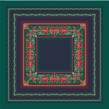 Foulard in Seta - Fantasia Verde